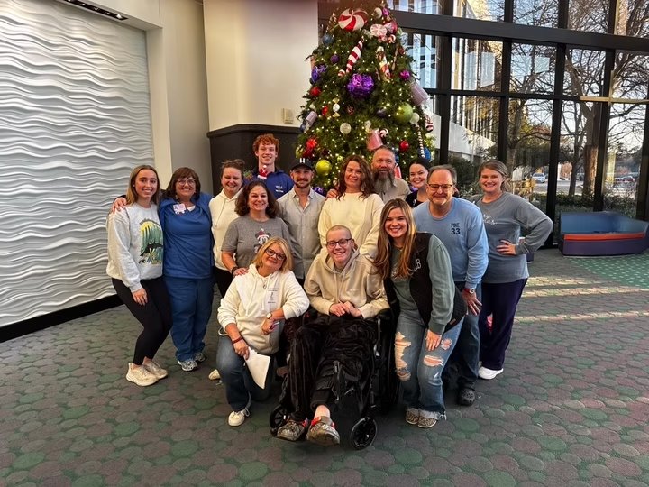 BBFF volunteers at Medical City Children's Hospital during the annual holiday gift drive